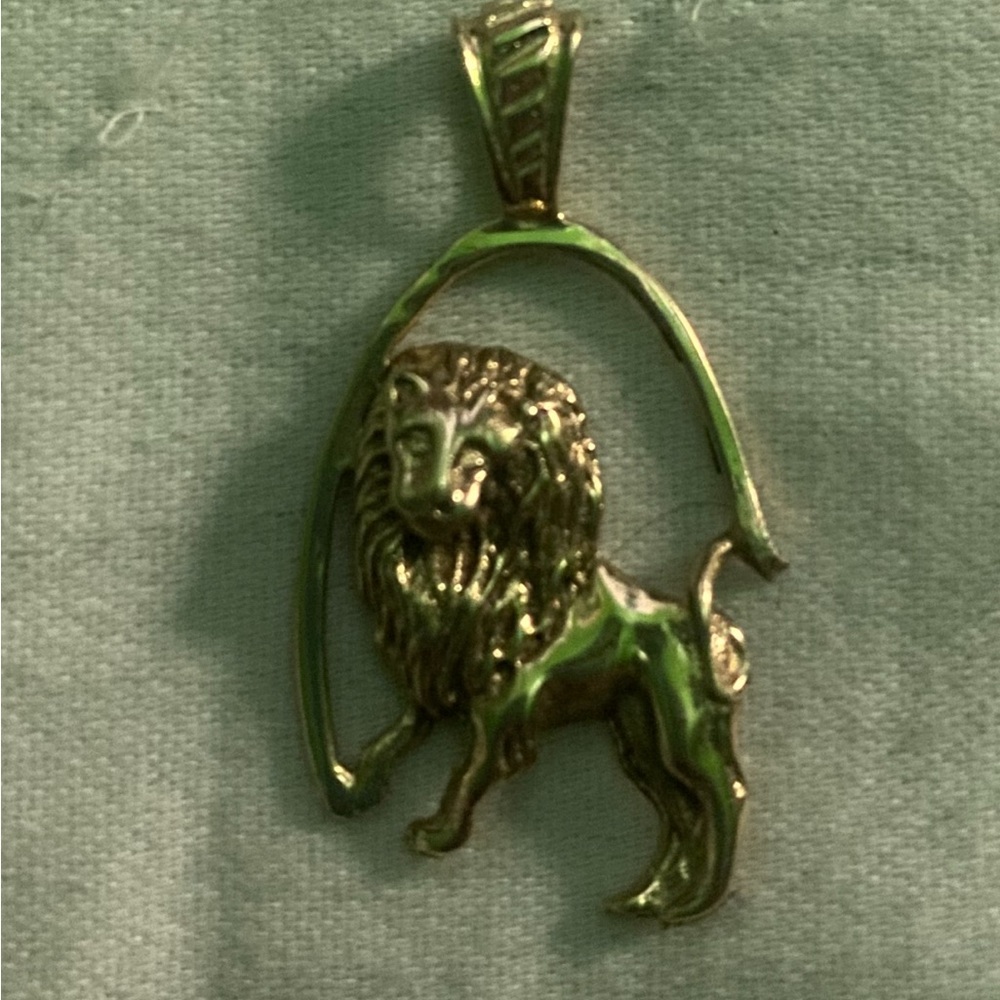 Saks Fifth Avenue Gold Lion Pendant